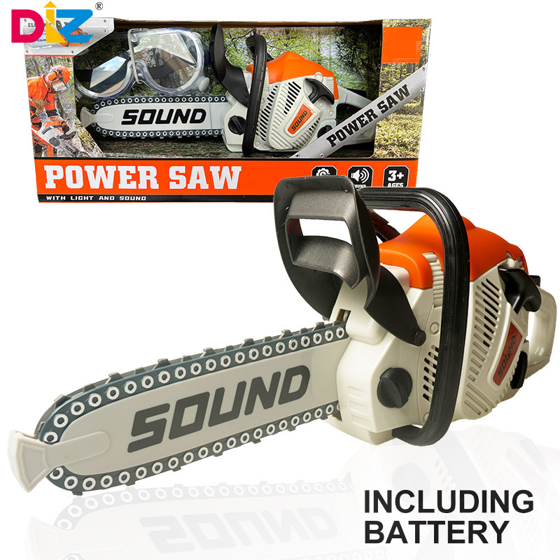 Gardening Tools Kids Set - Toy Chainsaw with Goggles Children Electric