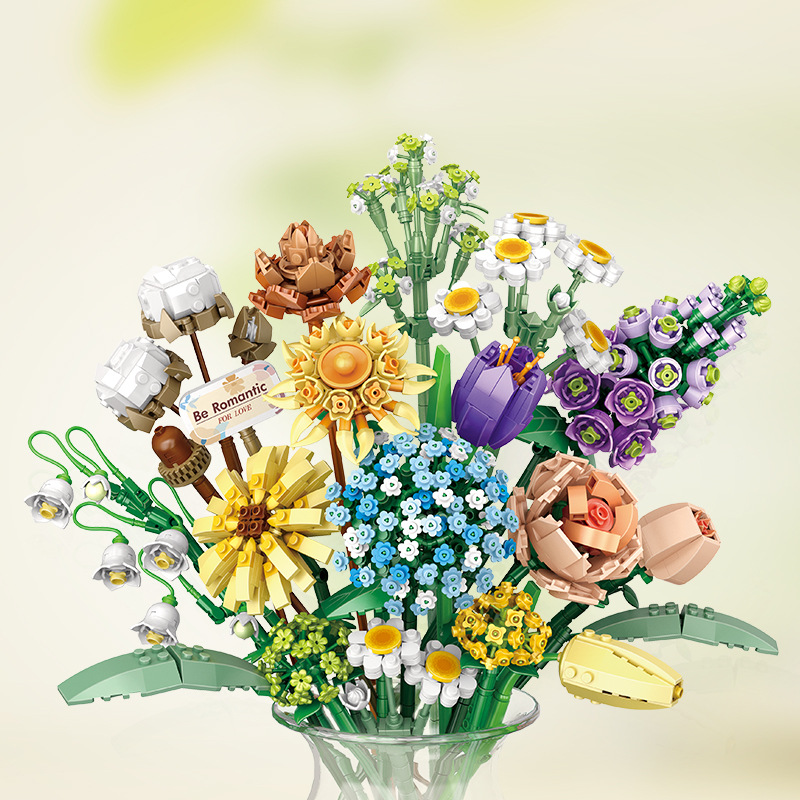 Gardening Tools Kids Set - Romantic Roses Flowers Sunflowers Daffodils Gardens