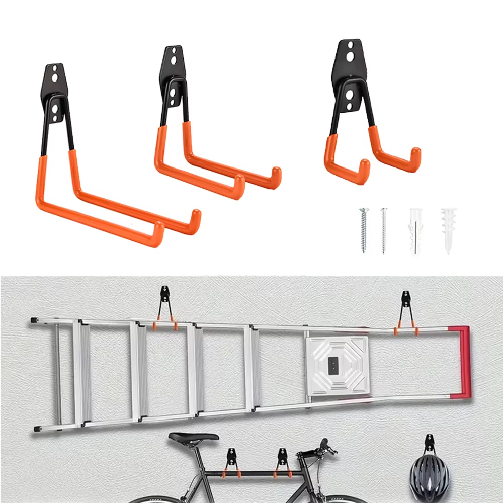 Gardening Tools Organiser - Heavy Duty Wall Mount Metal Hook