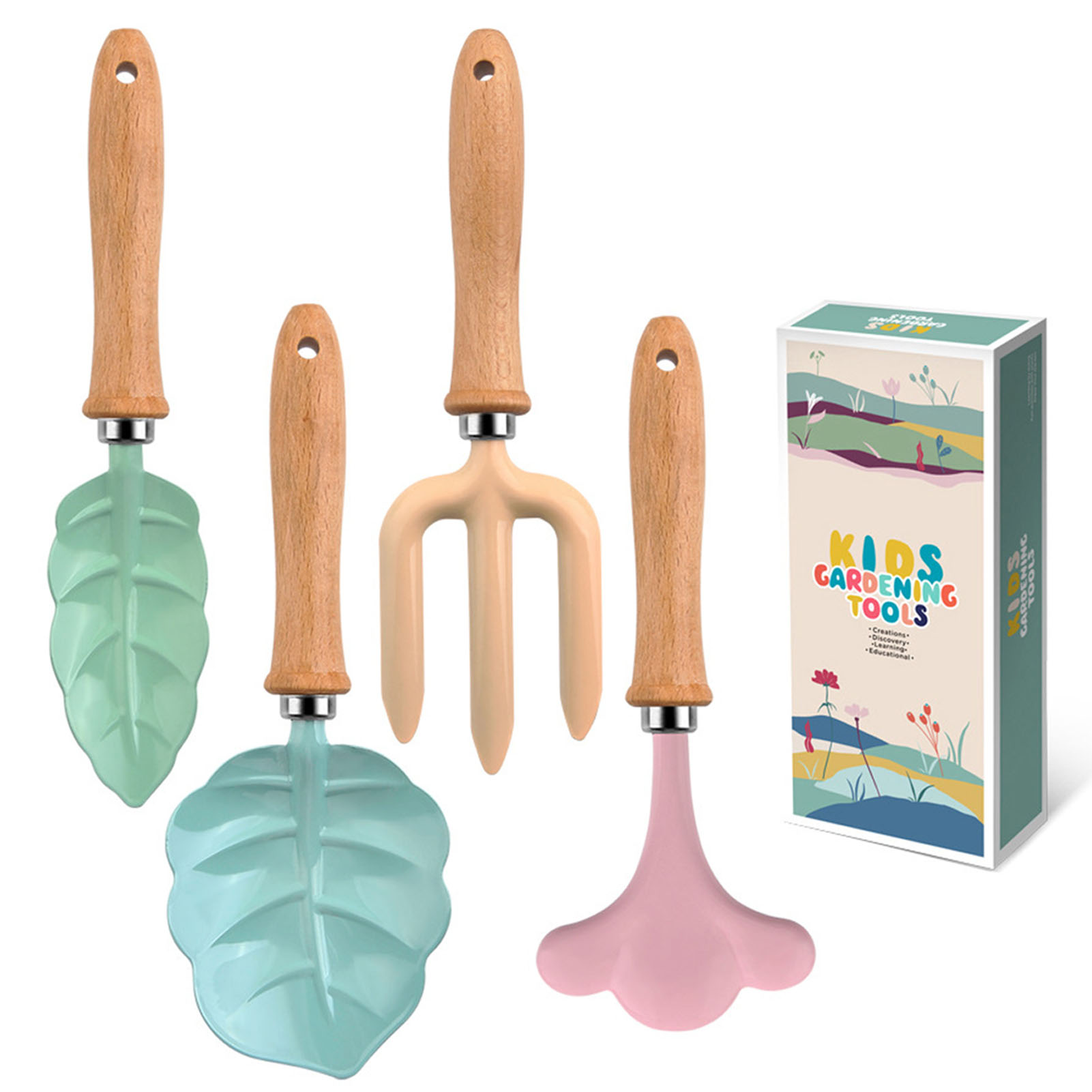 Gardening Tools Kids Set - Little Gardener Tool Set Colorful Safe