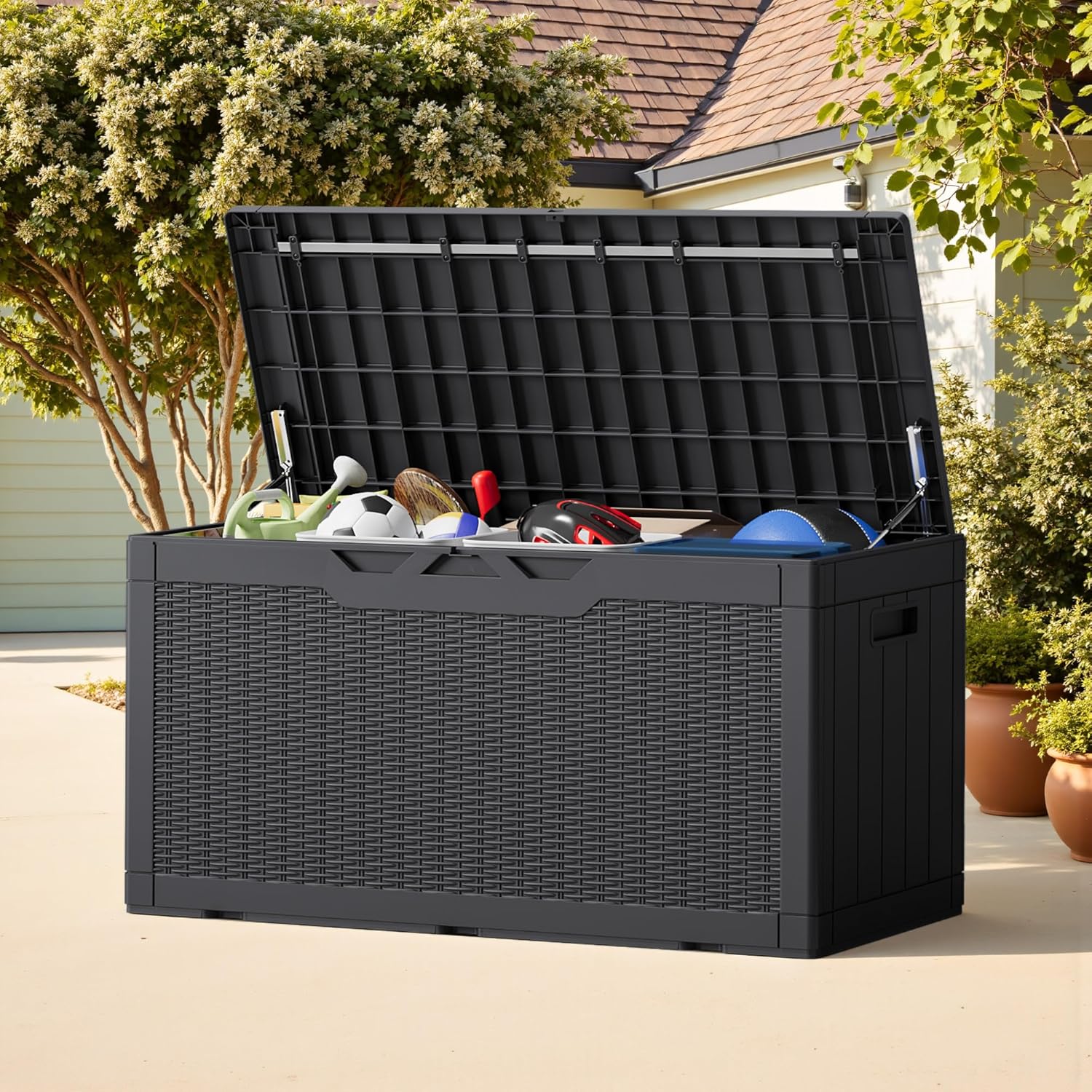 100 Gallon Outdoor Storage Box - огляд і ціна Gardening Tools Images