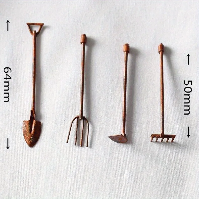 4Pcs/Pack Miniature Garden Too - огляд і ціна Gardening Tools Toys