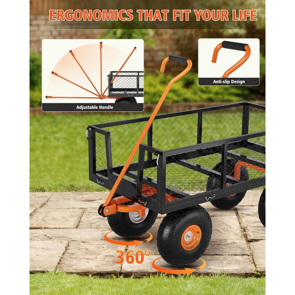 500 LBS Heavy Duty Steel Garde - огляд і ціна Gardening Tools Images