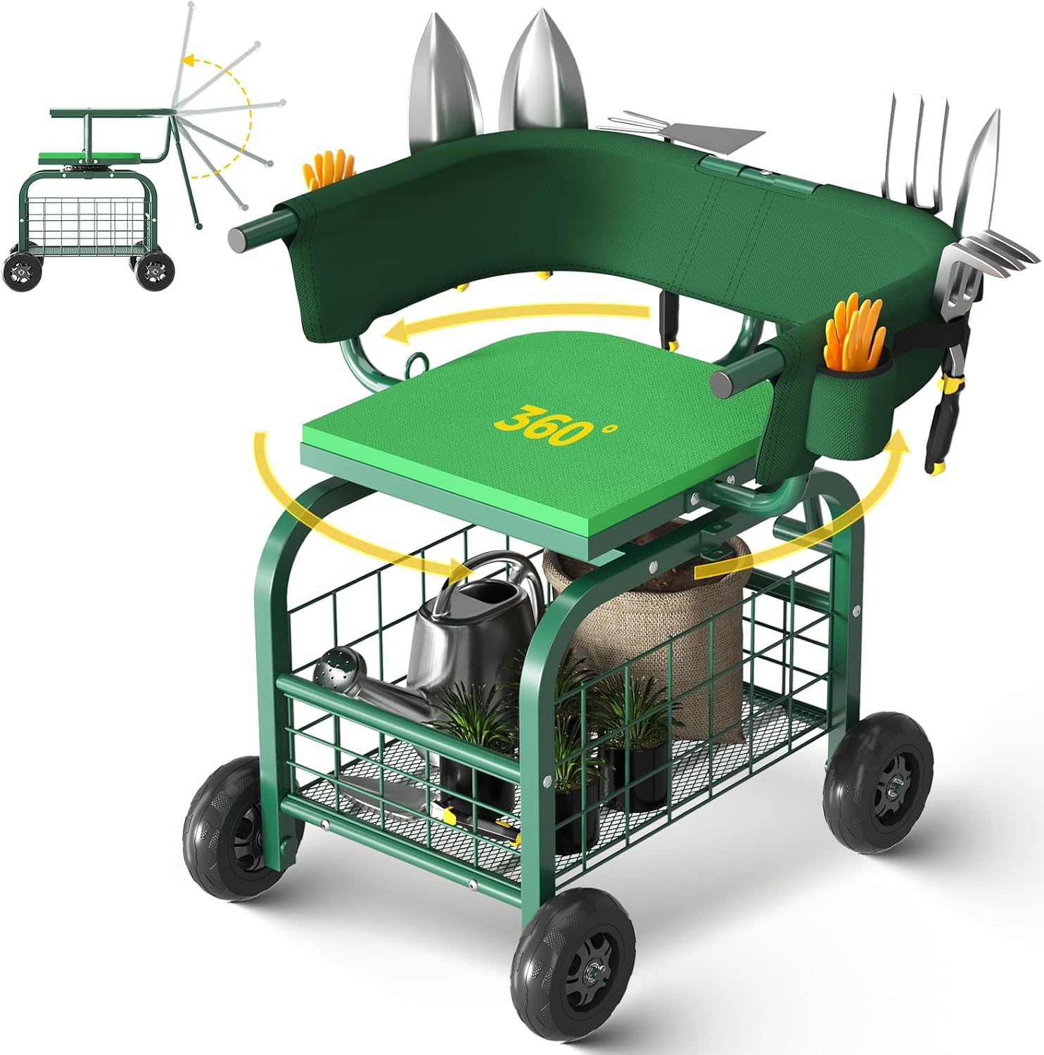 Garden Seat with Wheels, Rolli - огляд і ціна Gardening Tools For Seniors