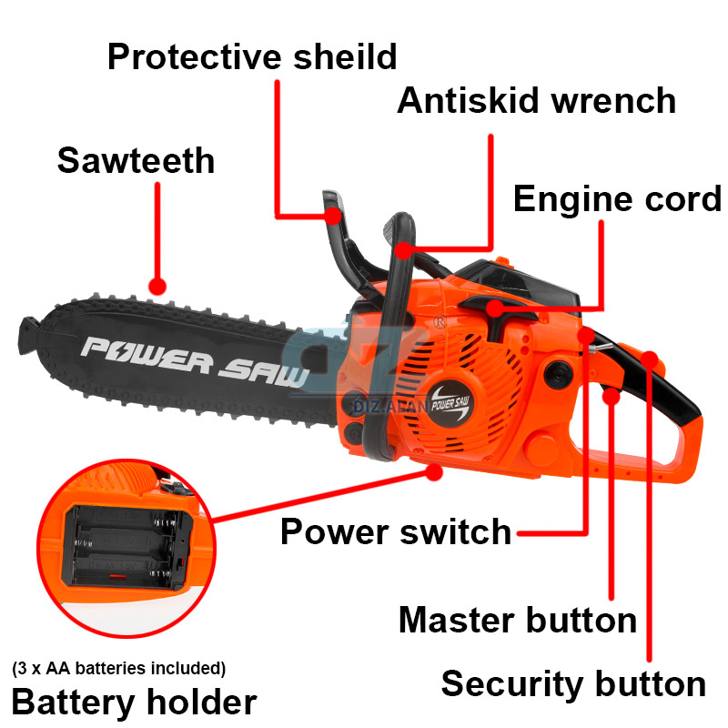 Kids Tools Power Chainsaws Ele - огляд і ціна Gardening Tools Kids Set