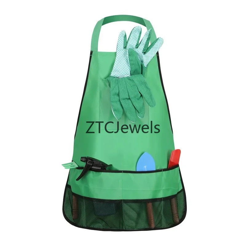 Kids Garden Apron Tool Set wit - огляд і ціна Gardening Tools Kids Set