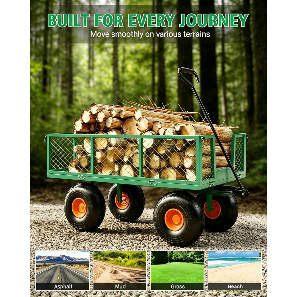 Heavy Duty Steel Garden Cart 5 - огляд і ціна Gardening Tools Images