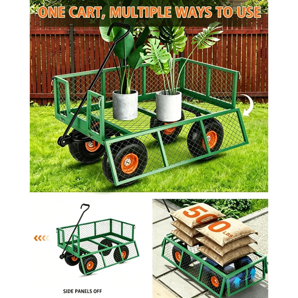 Heavy Duty Steel Garden Cart 5 - огляд і ціна Gardening Tools Images