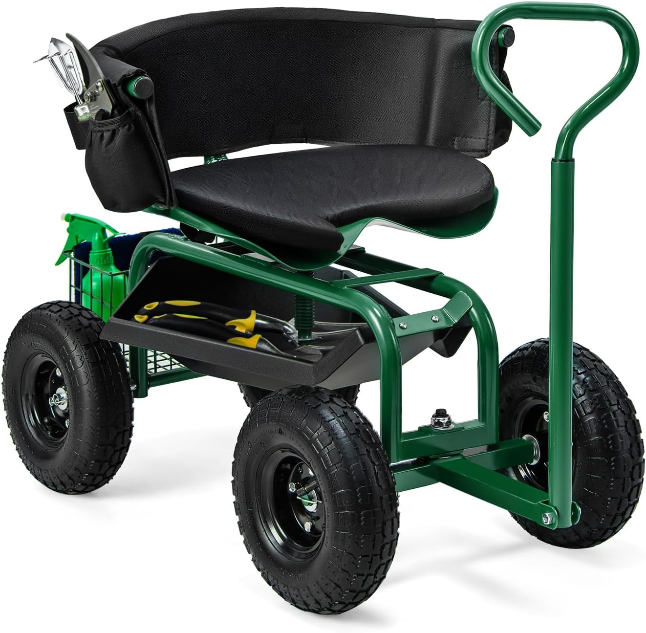 Rolling Gardening Seat with Wh - огляд і ціна Gardening Tools For Seniors