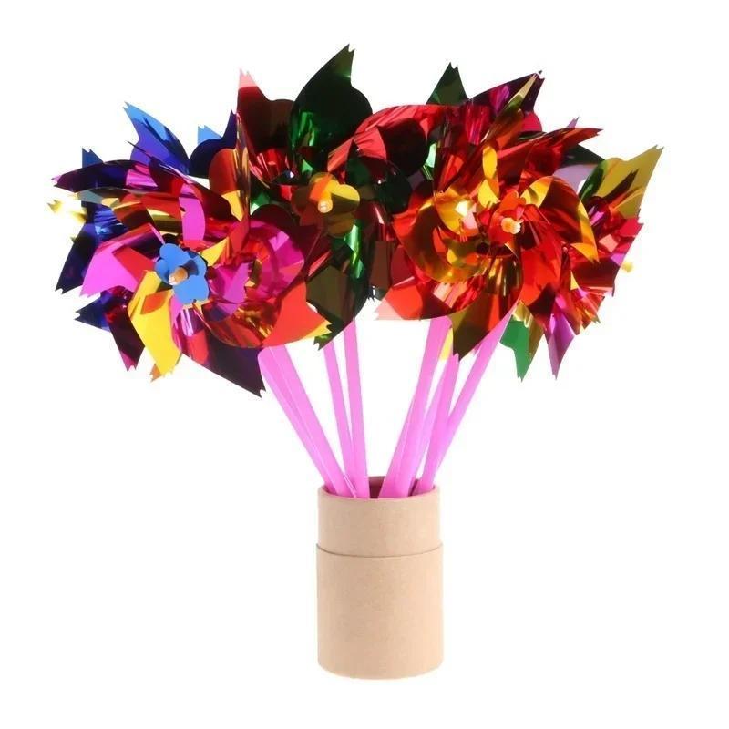 6Pcs Plastic Windmill Pinwheel - огляд і ціна Gardening Tools Toys