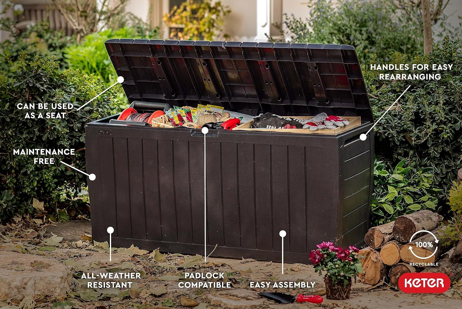 71 Gallon Outdoor Storage Box  - огляд і ціна Gardening Tools Images