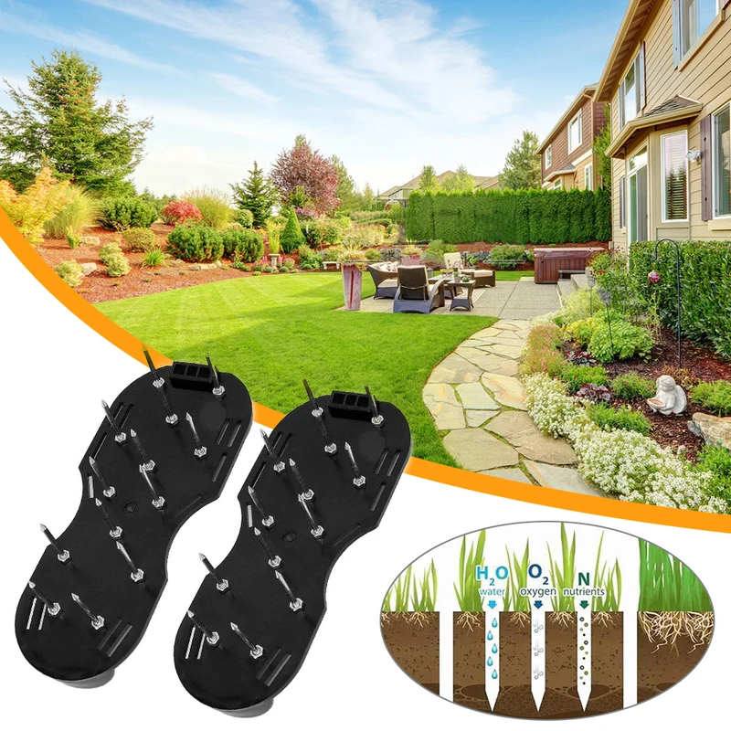1 Pair Lawn Aerator Sandals Gr - огляд і ціна Gardening Tools Revit