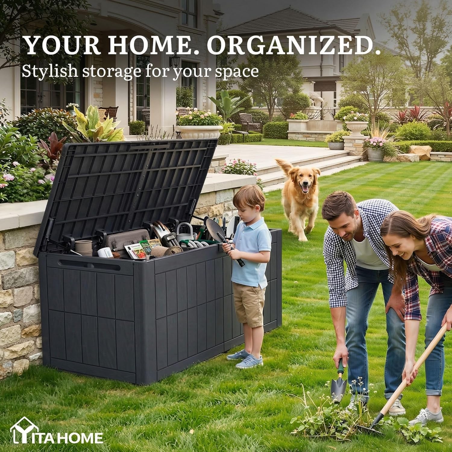 134 Gallon Outdoor Storage Box - огляд і ціна Gardening Tools Images