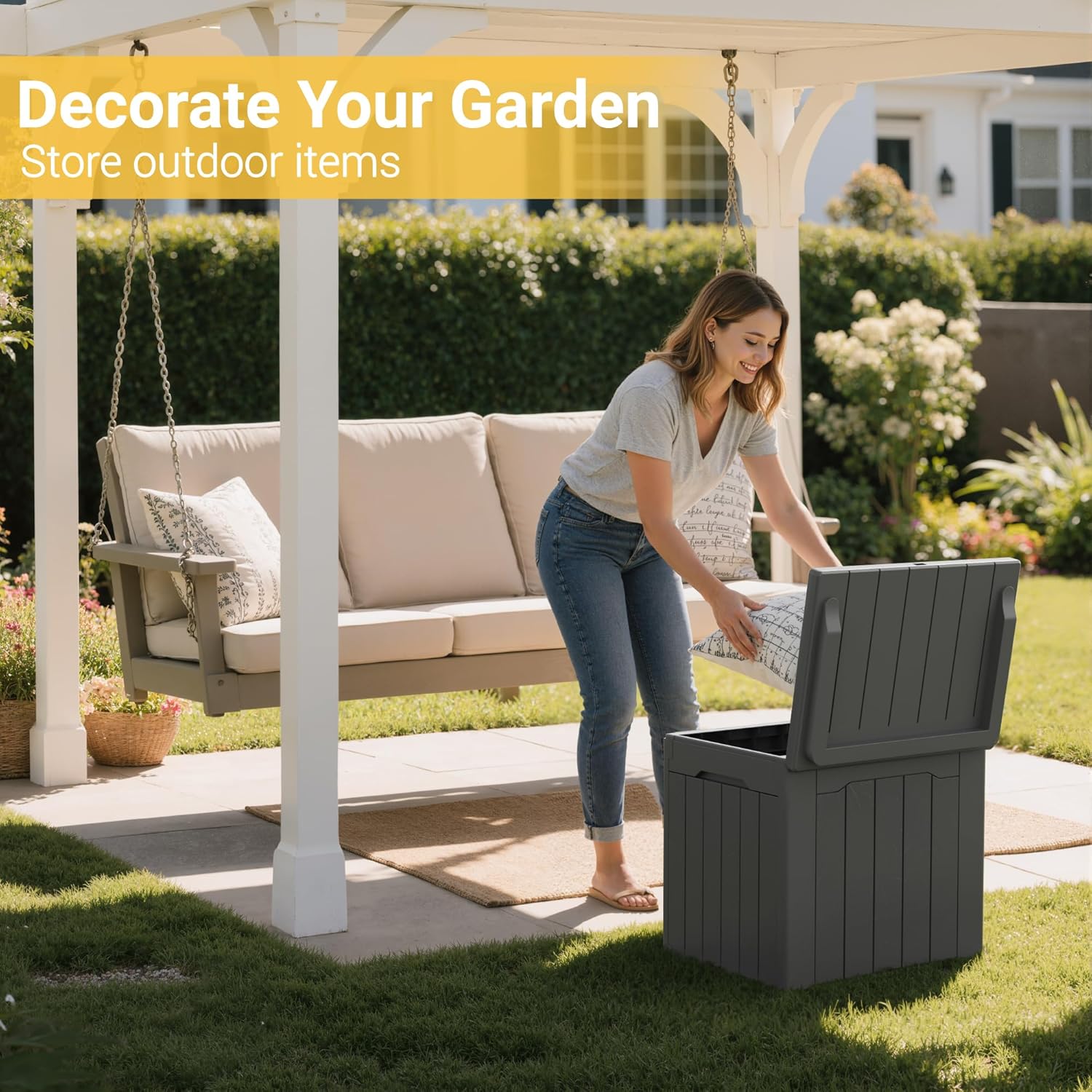 31 Gallon Outdoor Storage Box  - огляд і ціна Gardening Tools Images